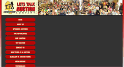 Desktop Screenshot of letstalkauction.com