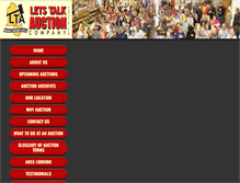 Tablet Screenshot of letstalkauction.com